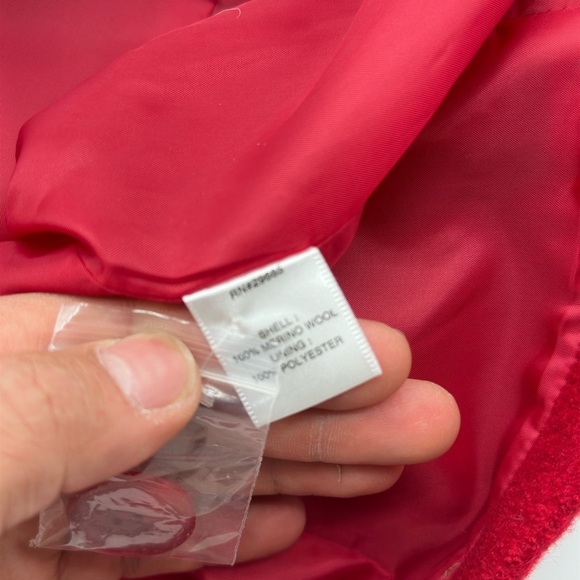 Women’s Pendleton Red 100% Merino wool blazer NWT Large - Picture 8 of 11